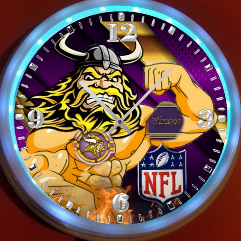 Minnesota vikings led clock